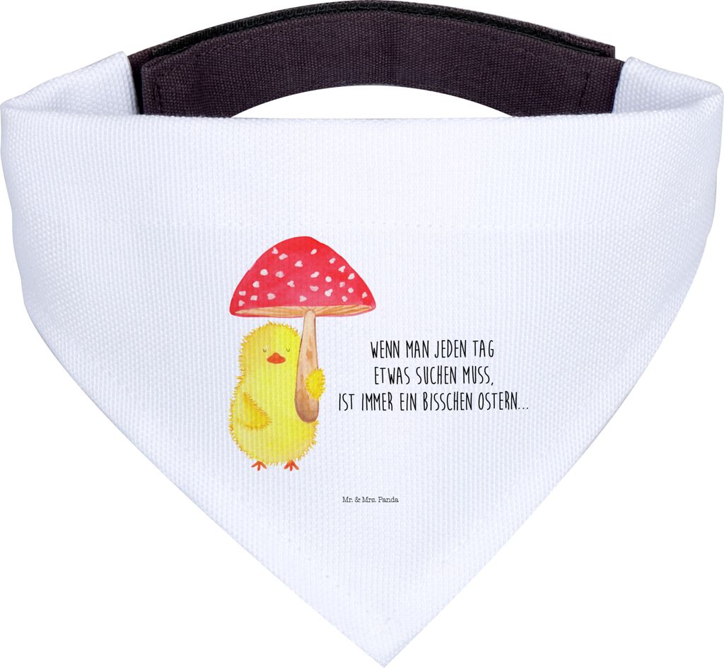 Mr. & Mrs. Panda Hunde-Bandana Küken Fliegenpilz - Weiß - Produktbild 