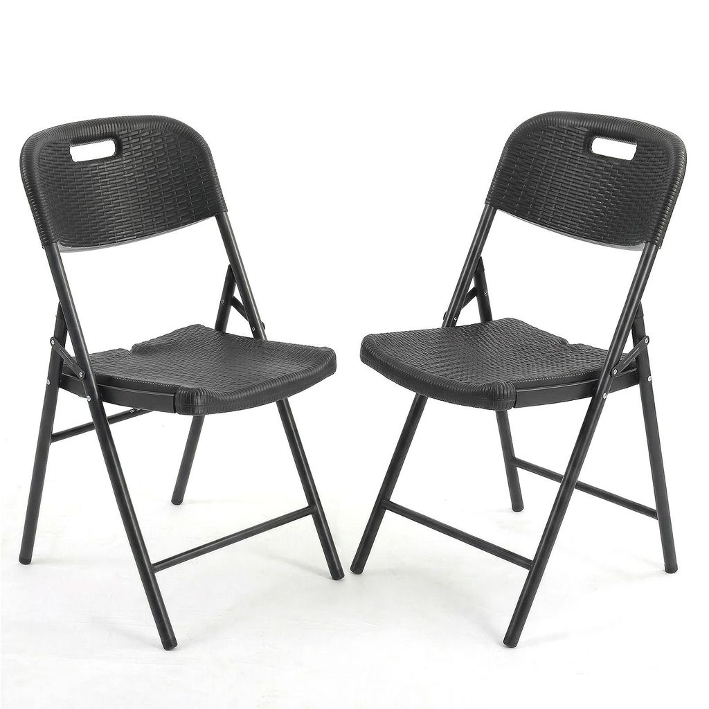 Klappstuhl Set bis 150kg belastbar faltbar stabil Terrasse Produktbild 