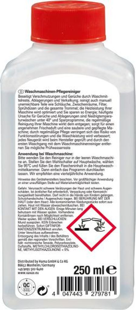 Xavax Waschmaschinen-Pflegereiniger mit Frischeduft, 250 Produktbild 