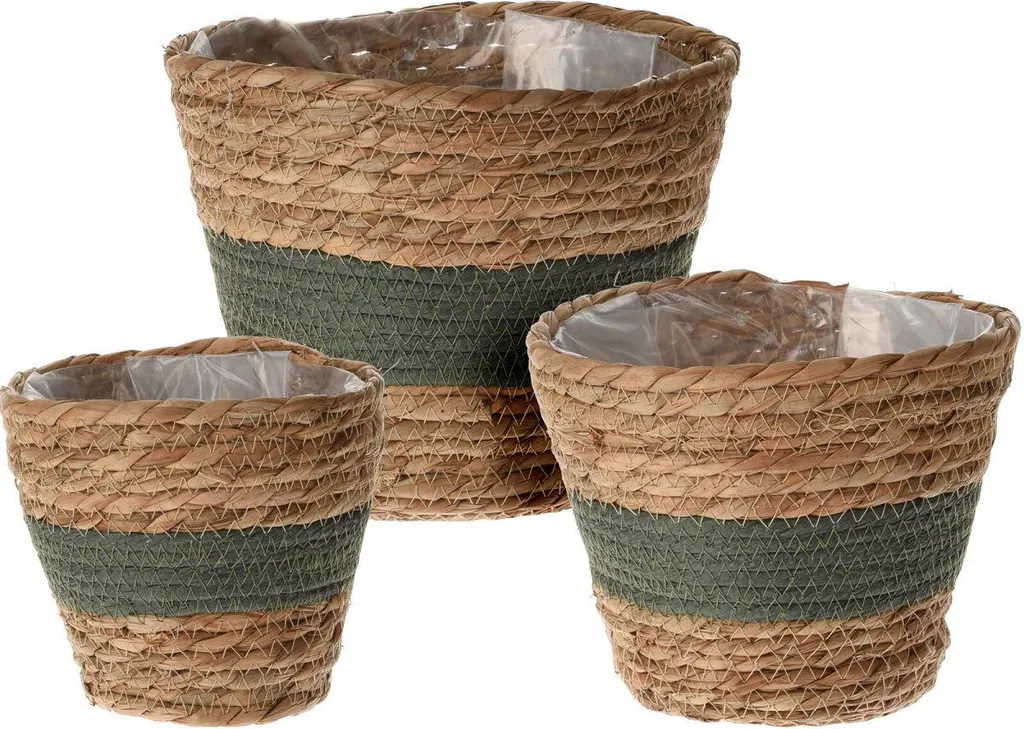 Pots de Fleurs Vert Foncé en Carton - Set Éducatif de 3 Unités Bio