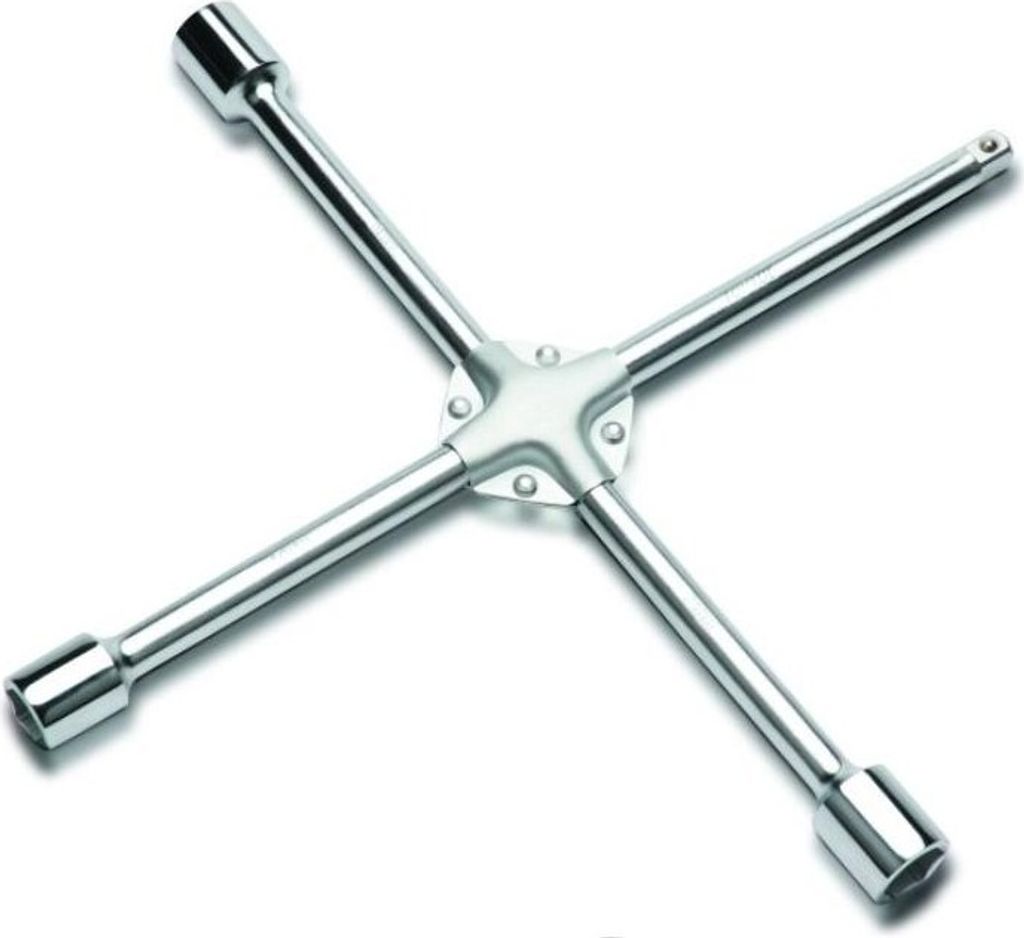 TOPTUL Kreuzschlüssel Radkreuz AEAL1616 Chrom-Vanadium-Stahl 1442g