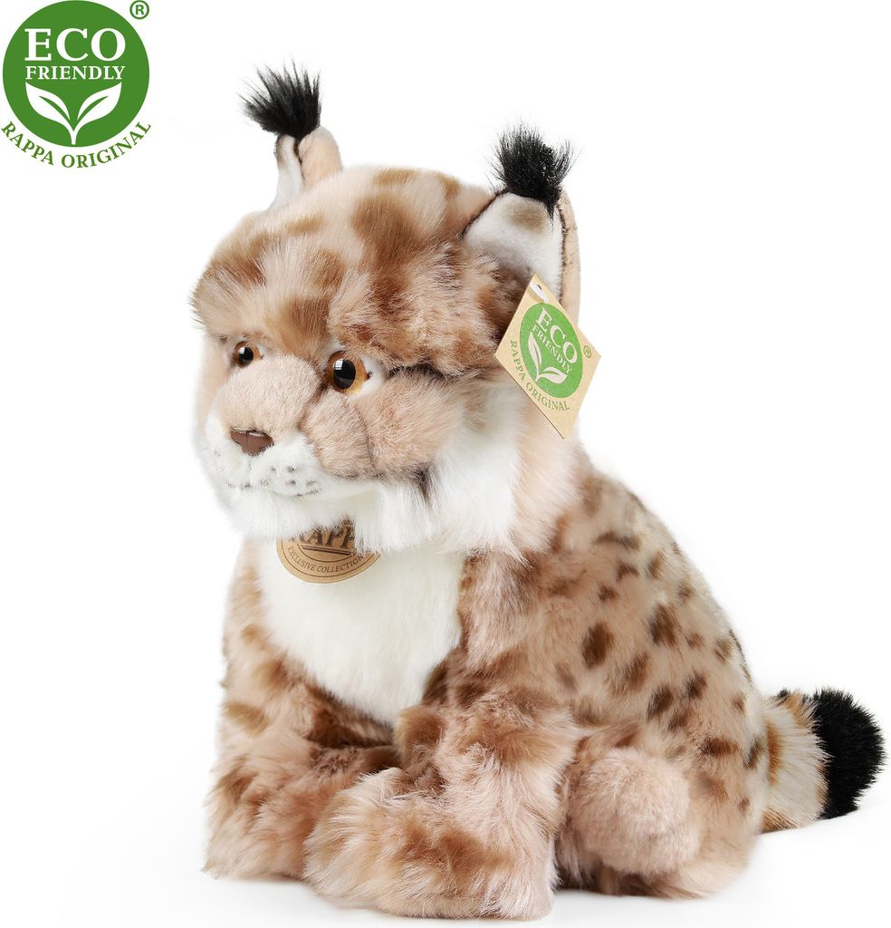 RAPPA Pluszowy ryś siedzący 27 cm ECO-FRIENDLY Zdjęcie produktu 
