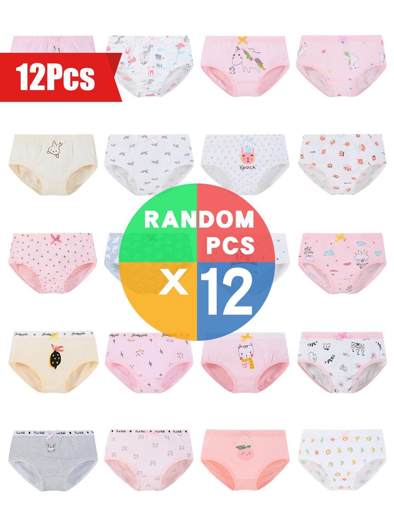 12 Mädchen Slips Unterhosen Unterwäsche Panty Kinder Produktbild 