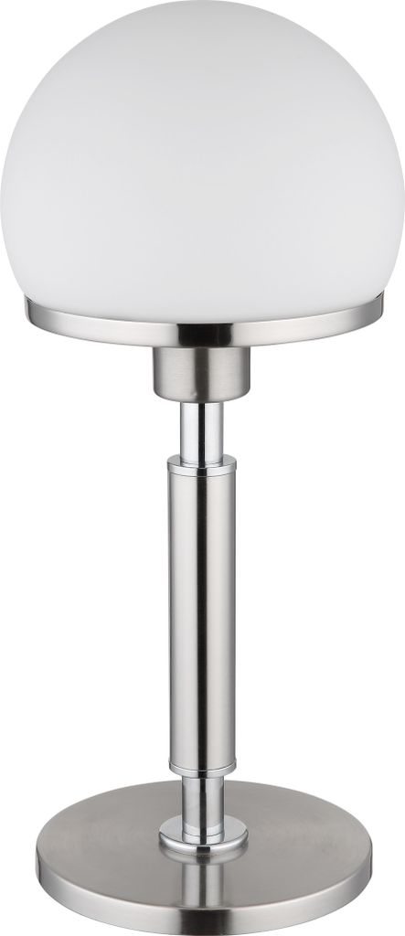 Globo Lighting Tischleuchte Metall Nickel matt, 1x E27 Produktbild 