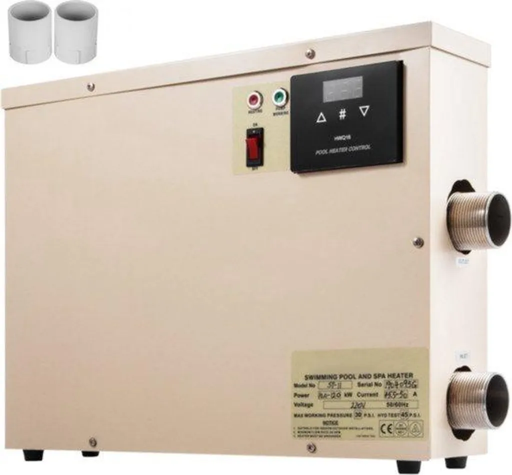 Réchauffeur électrique de piscine 11 kW régulateur thermique stable
