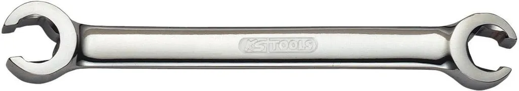 KS Tools CHROME+ chiave a doppio anello, 5/8x11/16, aperta + angolata, 518.0505