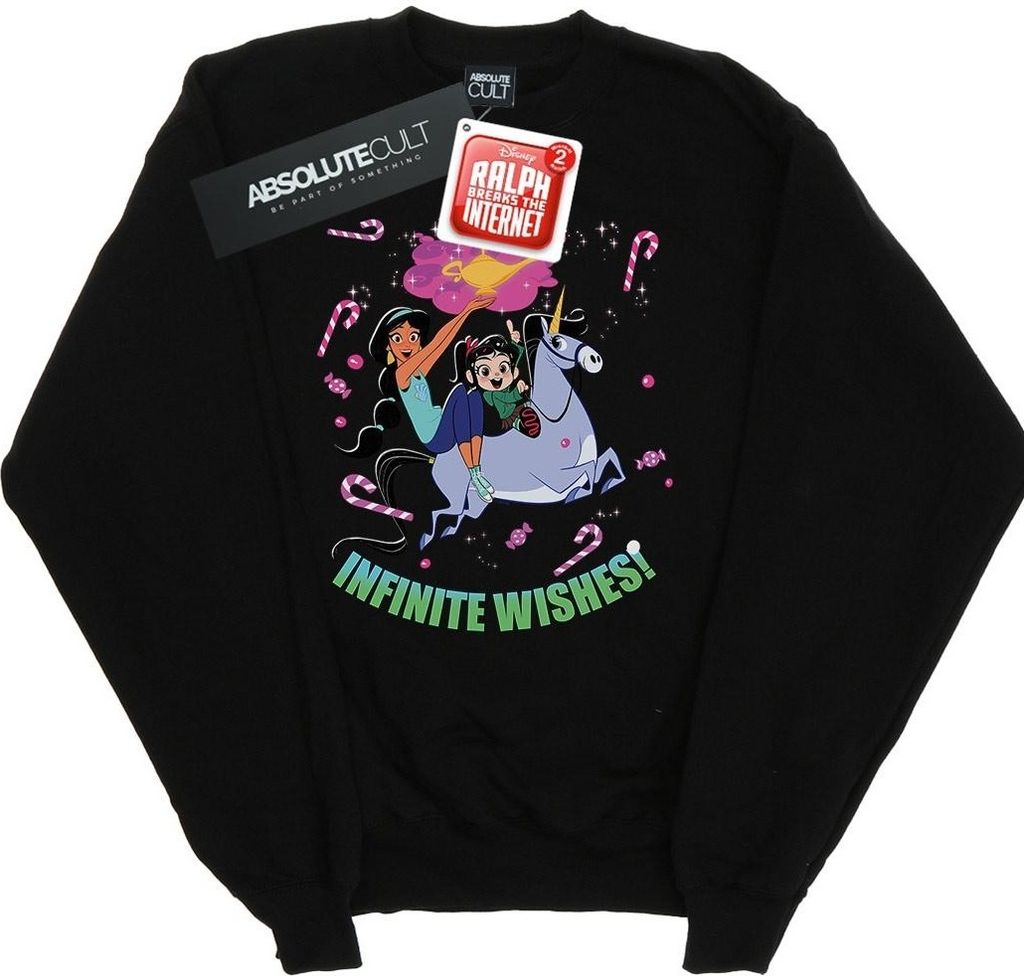 Disney - "Wreck It RalphAnd Vanellope" Sweatshirt für Damen BI43196 (S) (Schwarz)