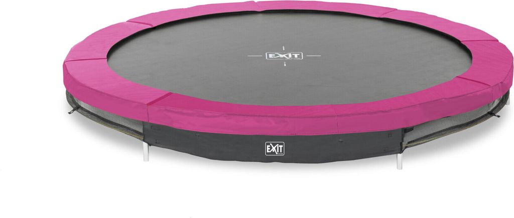 EXIT Silhouette sports Bodentrampolin ø244cm - rosa