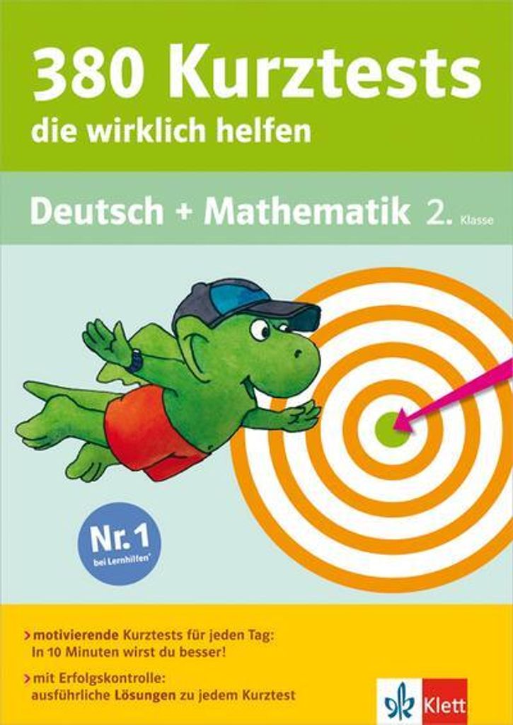 380 Kurztests, die wirklich helfen. Deutsch und Mathematik 2. Klasse