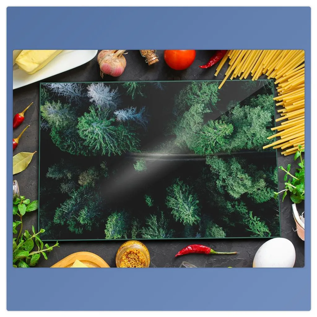 DEQORI Pannello di copertura per fornelli in vetro, 1 pezzo, 60 x 52