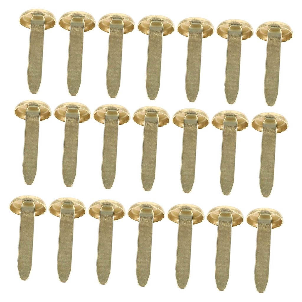 50 Stück Kleine Metall-Brads mit Zwei Beinen Praktische Bastelklammern zur Fixierung aus Metall für Scrapbooking und Handwerksprojekte