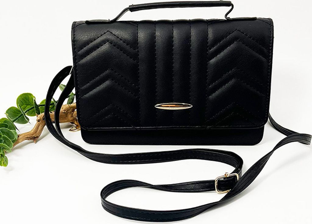 INF Crossbody Bag / Schultertasche für Damen Schwarz