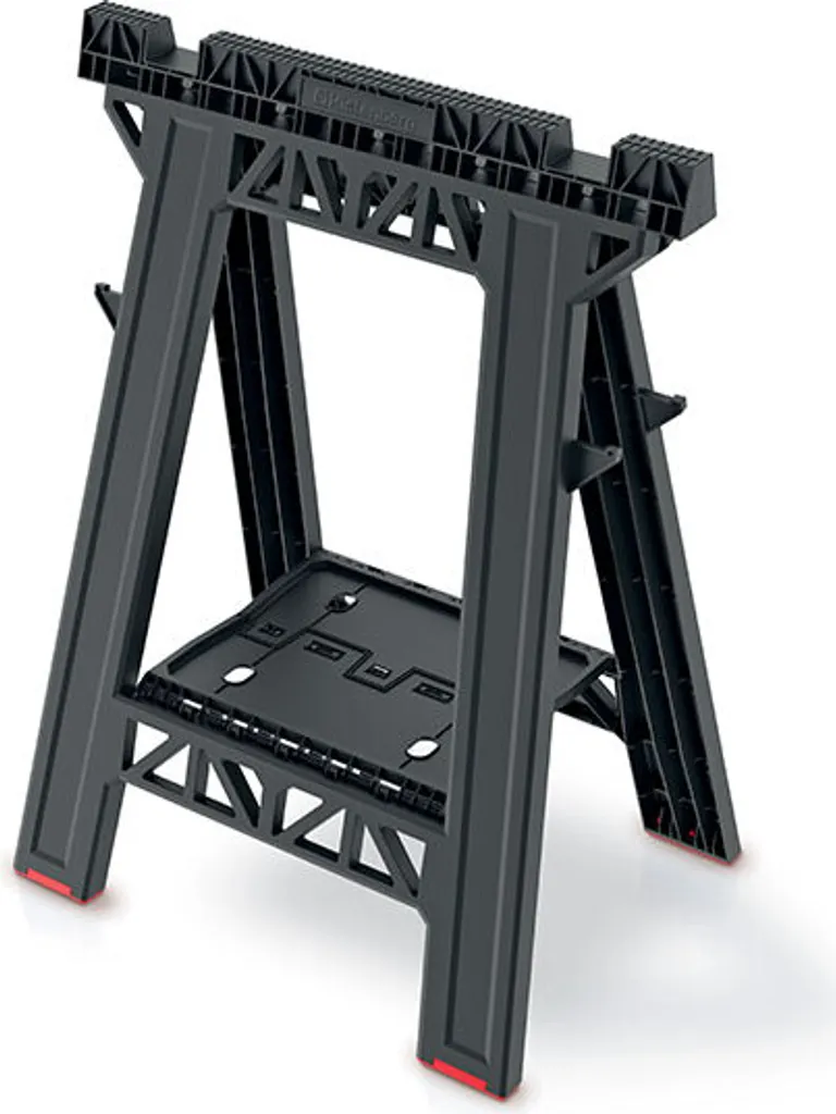 Support établi pliable Kts8060 châssis acier haute résistance noir