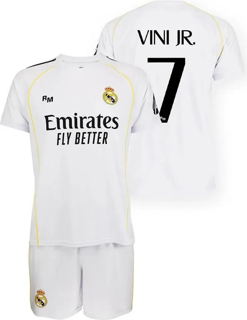 Ensemble Real Madrid 25/26 Vinicius Junior Domicile Blanc 8 Ans