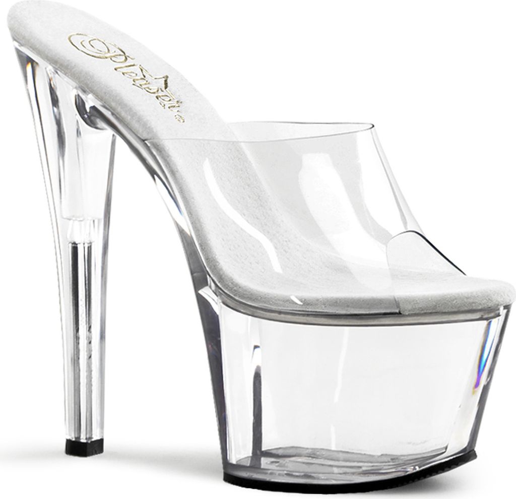 SKY-301 Damen Sandale von Pleaser, Transparent , EU 37, US 7