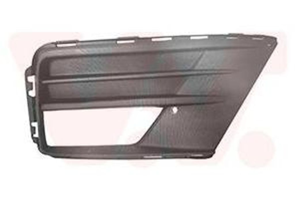 VAN WEZEL Lüftungsgitter Grill Stoßfänger für VW CADDY IV Kombi (SAB, SAJ) mit Loch/Löchern für Nebellampen Schwarz