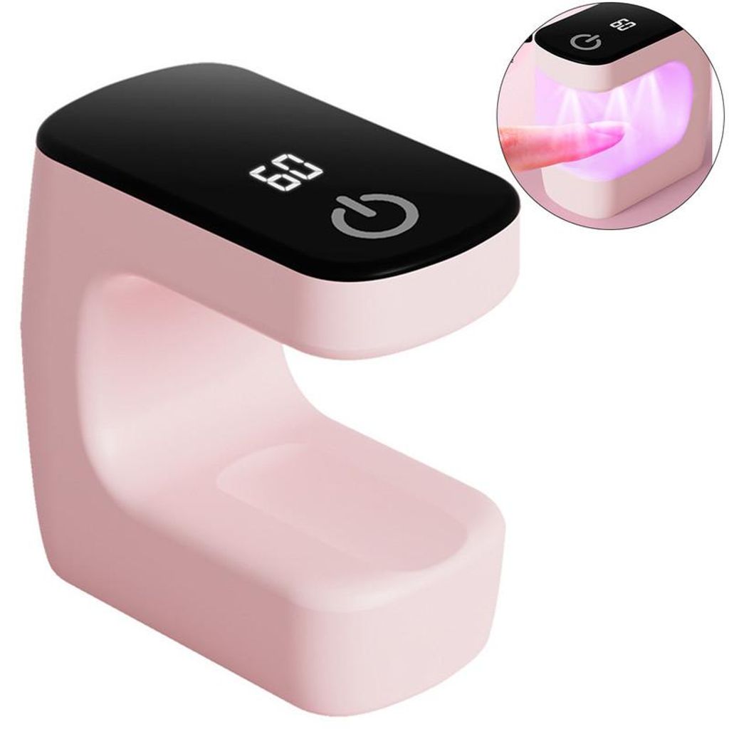 Mini UV Nageltrockner LED Lampe für Gelnägel 3W 30/60s Timer USB Mini Gel Nägel Lampe 60×50×30mm für Home & Travel