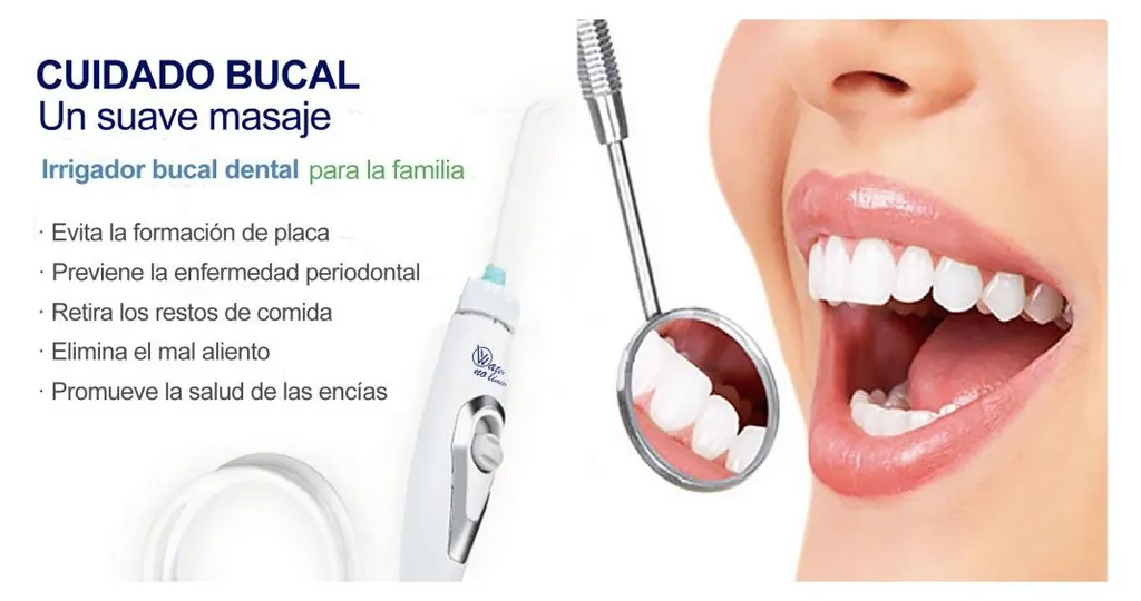 Hydropulseur Dentaire sans Batterie avec Jet d'Eau Illimité Blanc - 4