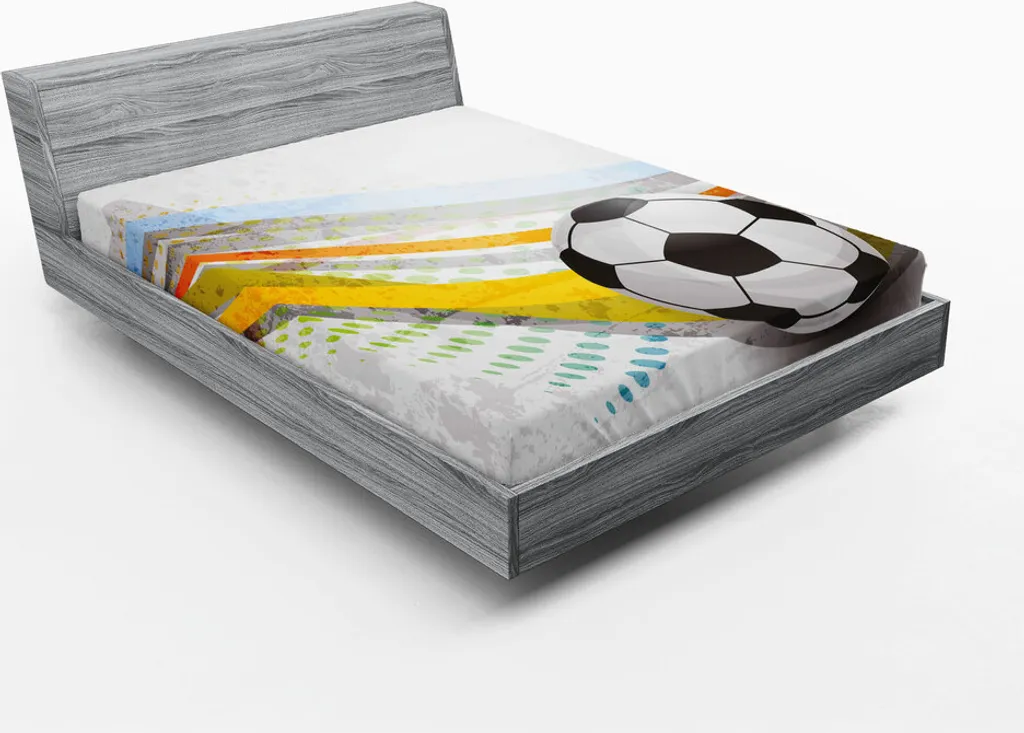 Housse de couette football 180x200 cm infroissable et facile à laver