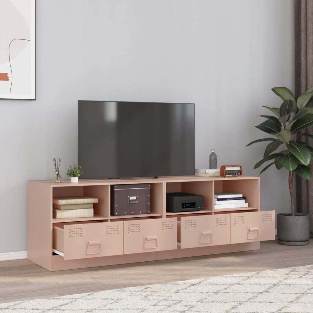 Maison Exclusive - TV-Schränke 2 Stk. Rosa 67x39x44 cm Stahl