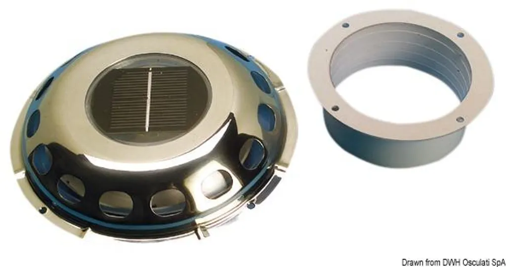Aérateur solaire autonome en acier VA pour extraction d'air efficace
