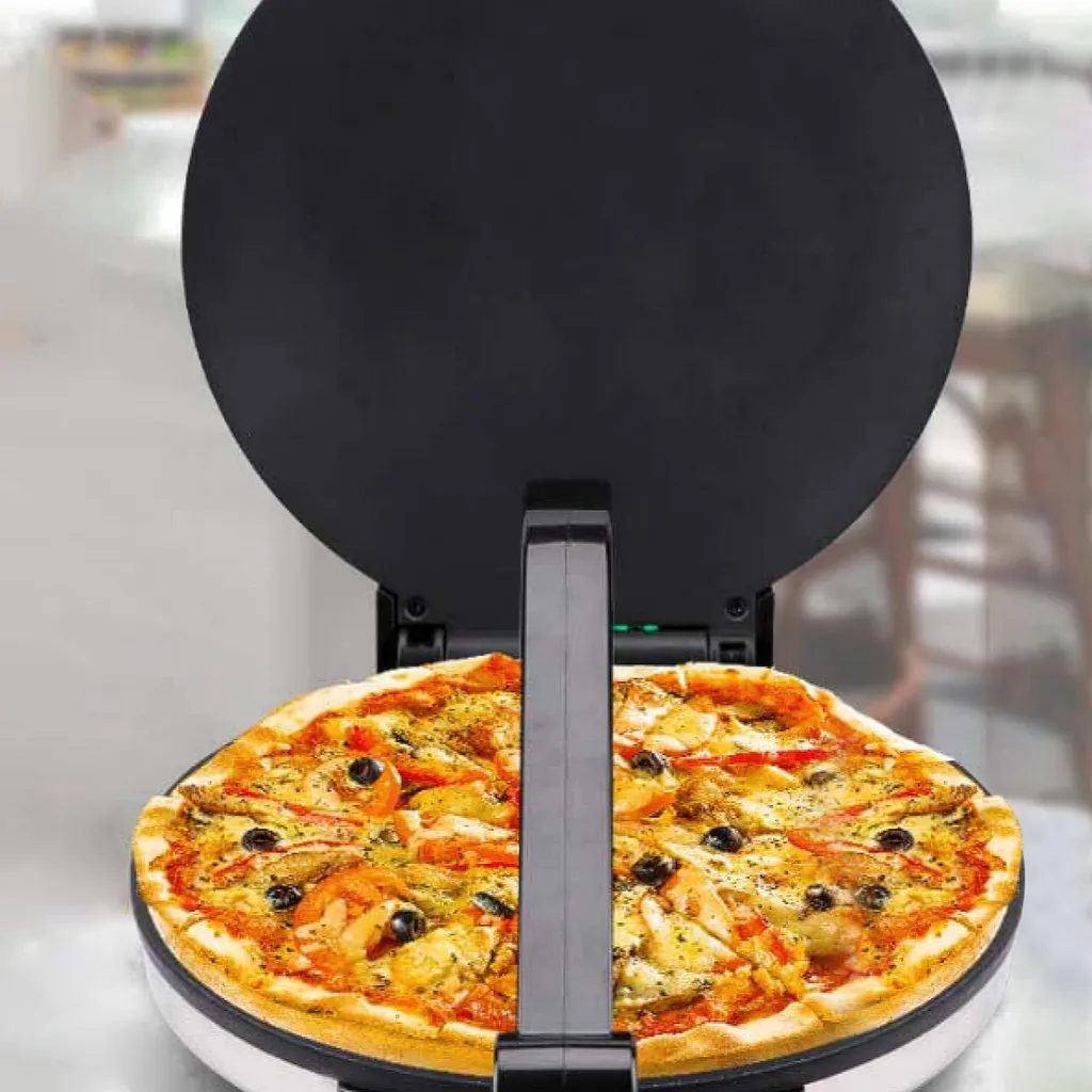 AIORBER Crêpière électrique multifonctions noire à double plaque - 8
