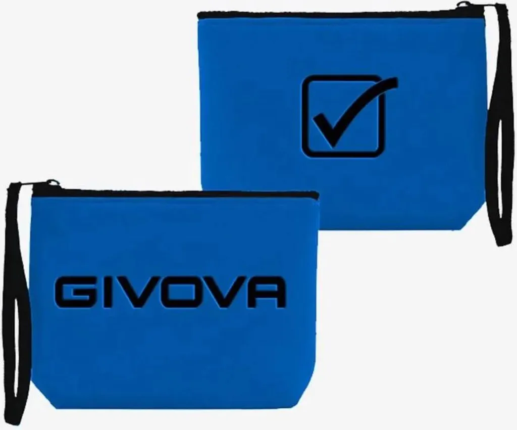 Givova Pochette Néoprène Royal-Noir - Sac à main de sport polyvalent