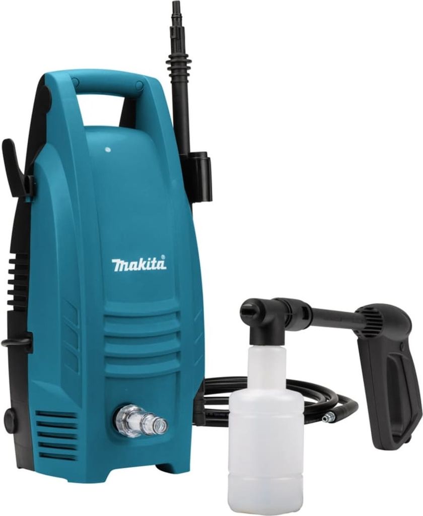Makita Hochdruckreiniger 1300 W 100 Bar Blau und Schwarz Produktbild 