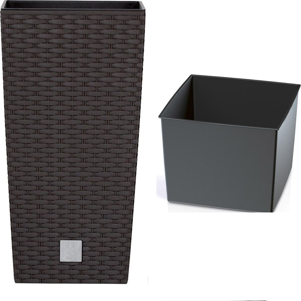 rATO CARRE 17x17x32,4cm, 3/7,2l, HN foncé (440U) Image du produit 