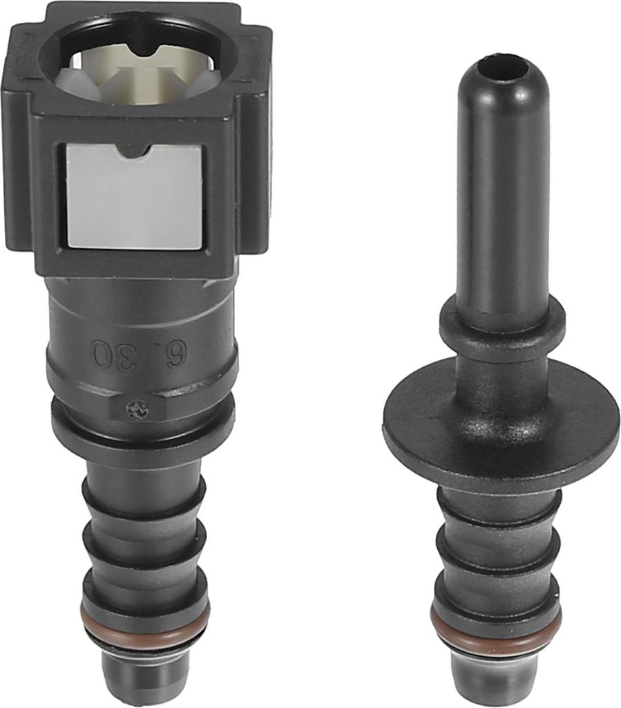 2 Stücke 1/4 6,3 mm SAE auf 5/16 8 mm gerader Kraftstoffleitungsschlauch, Schnellverschluss-Anschluss, Trennschlauch Nylon