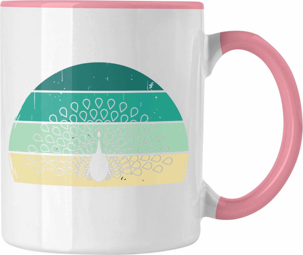Trendation - Pfau Deko Tasse Geschenk Schöne Grafik Produktbild 