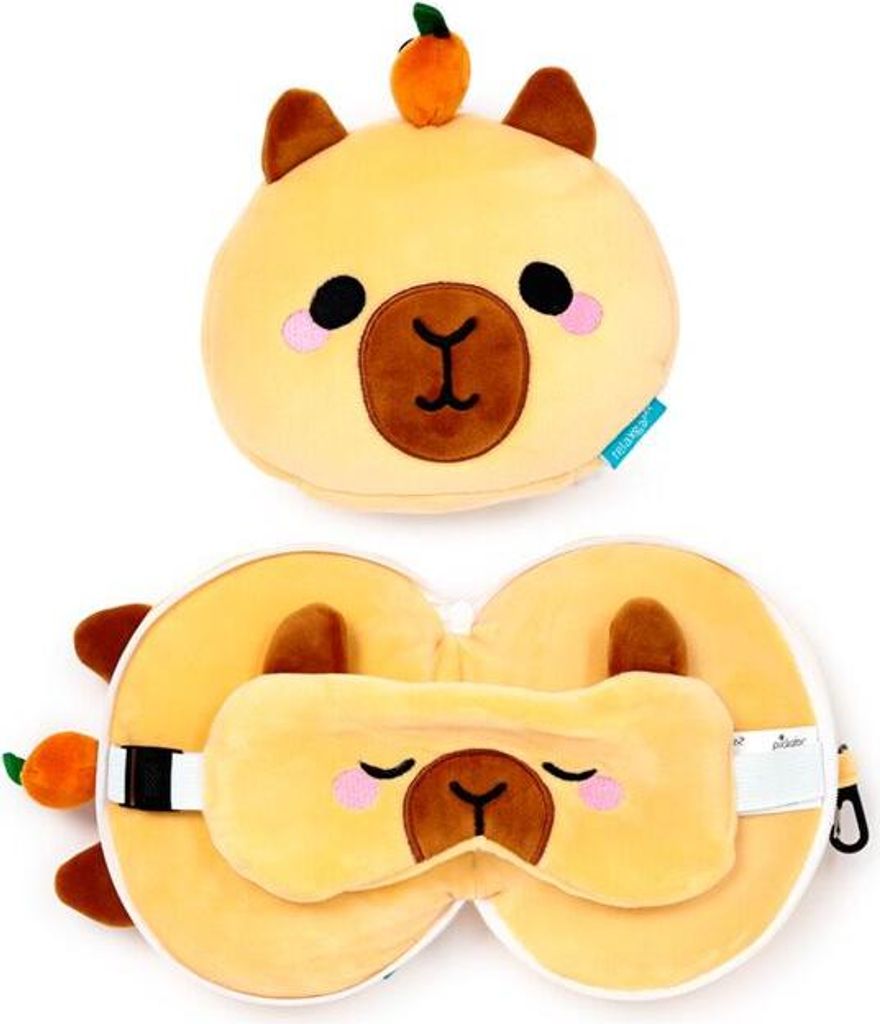 Reisekissen und Augenmaske Kapibara Duke Relaxeazzz