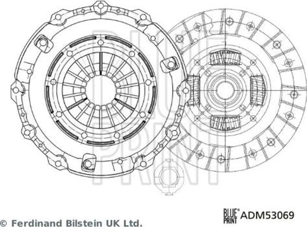 Embrayage complet Blue Print ADM53069 qualité OE Mazda 6 Diesel