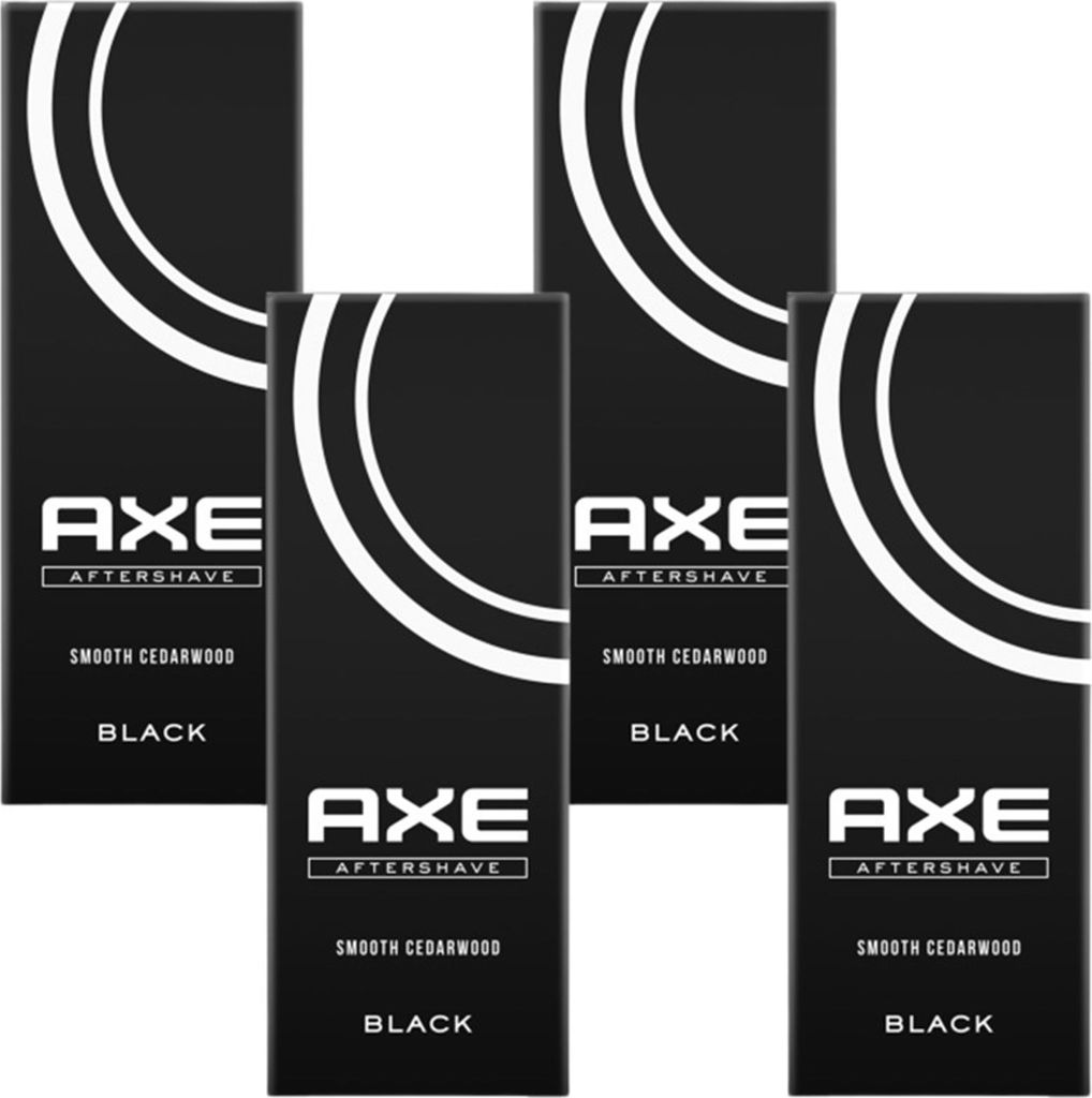 AXE Aftershave Black 4x 100ml Herren Männer After Shave Rasur Lotion Balsam for Men
