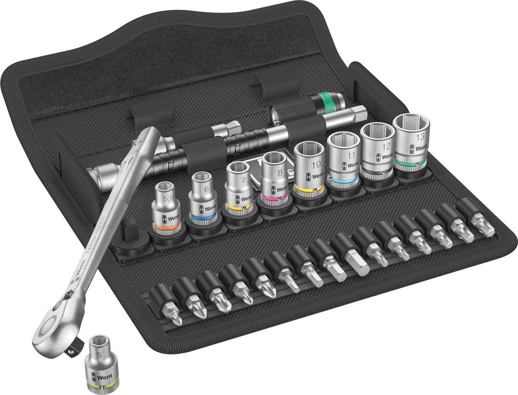 Wera 8100 SA 8, Steckschlüssel-Set, 28 Stück(e), Schwarz, Produktbild 