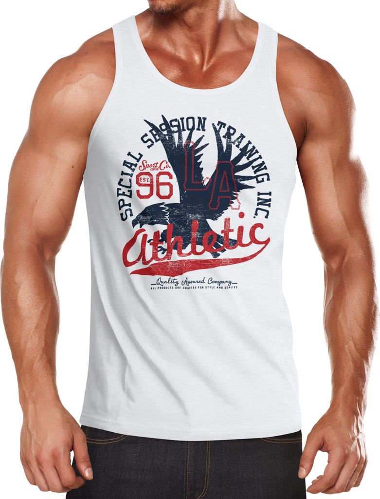 Herren Tank Top Athletic Adler Eagle Sport College Neverless XXL