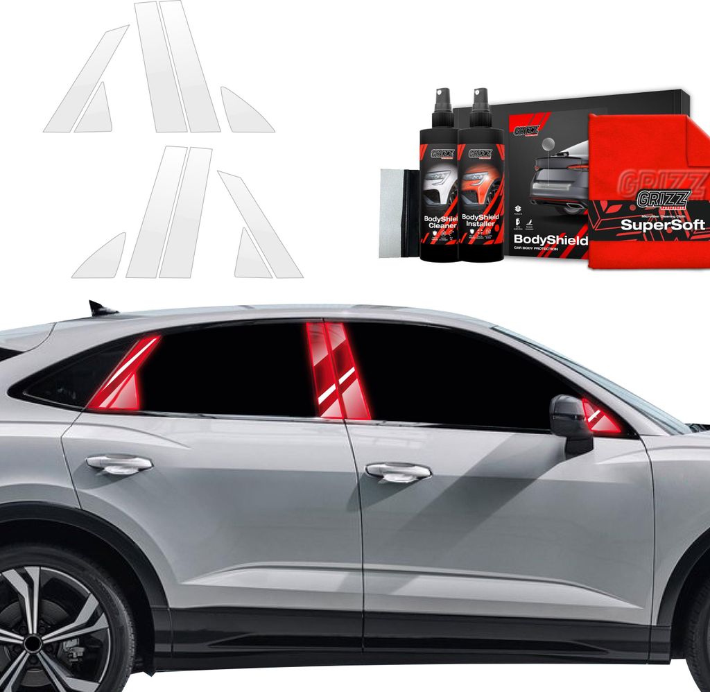 10in1 Schutzfolie Grizz Protector für A-B-C-Säule - Audi Q3 Sportback (2018-2025)