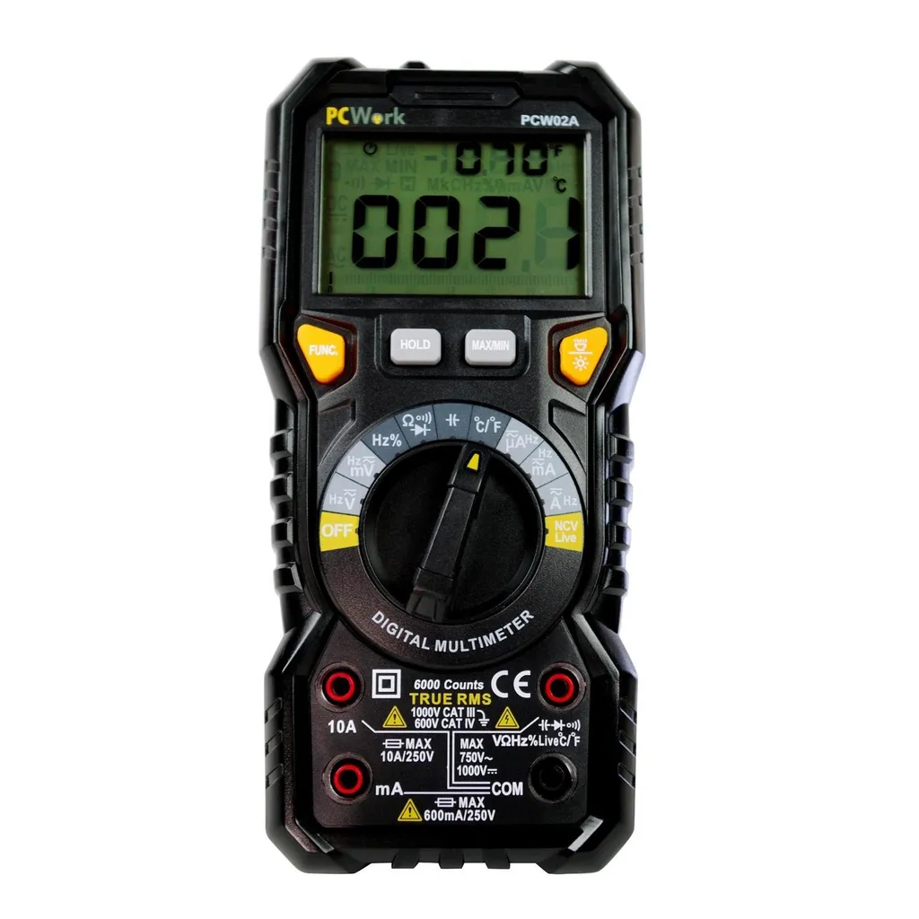 Multimètre numérique PCWork PCW02A testeur électrique professionnel TRMS