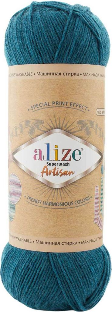 100g Sockenwolle Alize Superwash Artisan 75% Wolle Strickwolle Häkelgarn Farbwahl