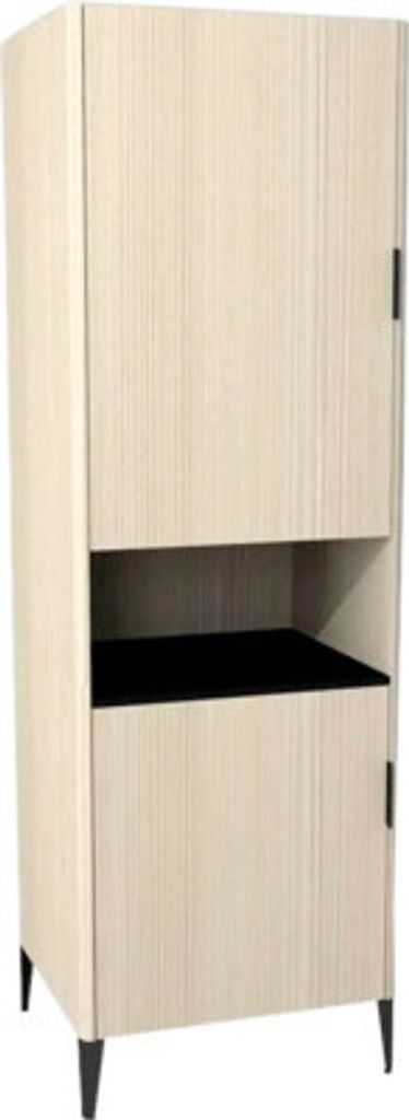 Hochschrank mit 2 Türen Devo Lotos 60x190x53 cm Anschlag links structure avola cremeweiß