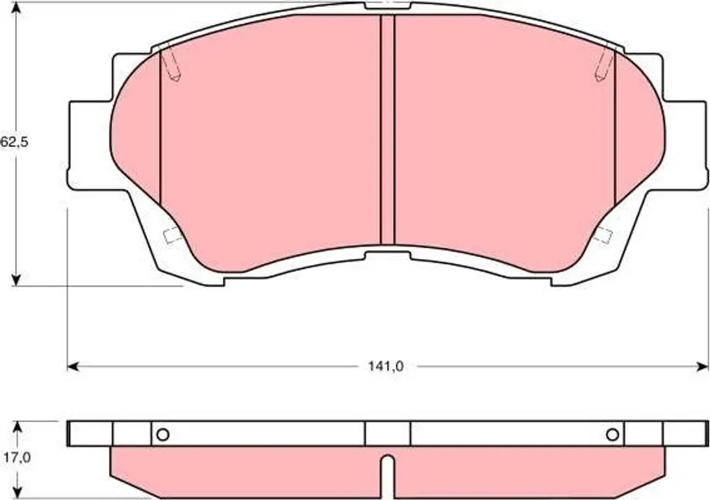 Plaquettes de frein TRW GDB3155 avec revêtement Cotec haute friction