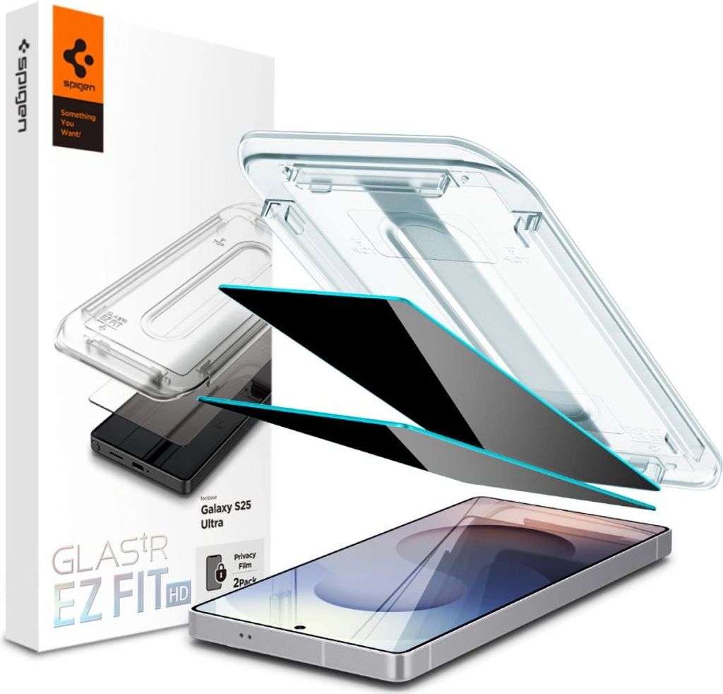 A product shot of a phone screen protector and its packaging.