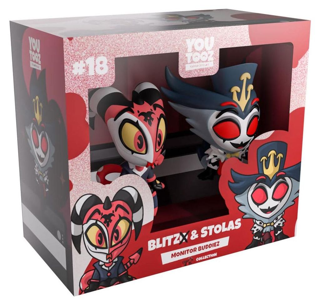 Helluva Boss Vinyl Figuren Blitzo & Stolas Monitor Buddiez Produktbild 