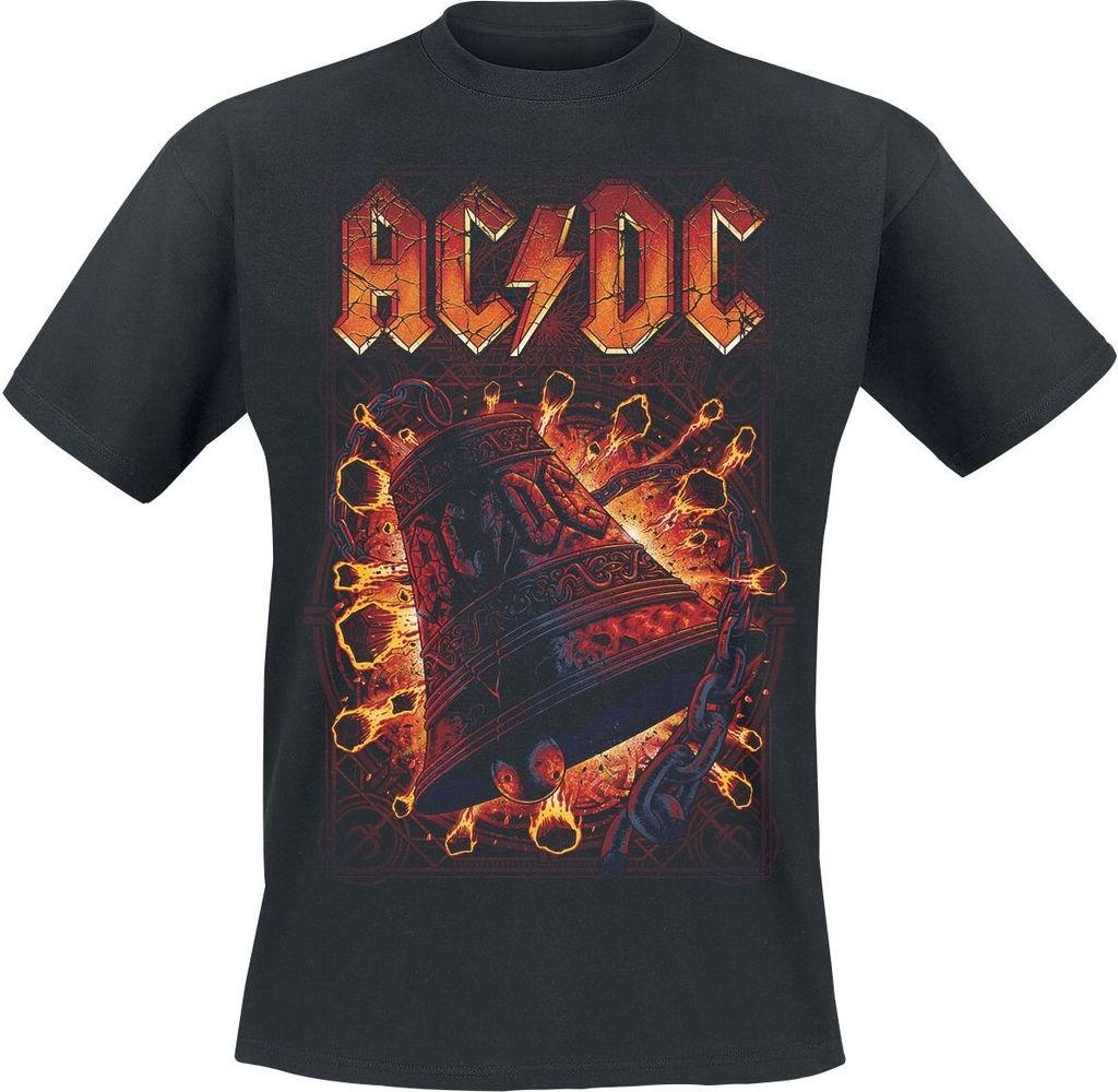 AC/DC T-Shirt Herren Hells Bells Explosion schwarz L
