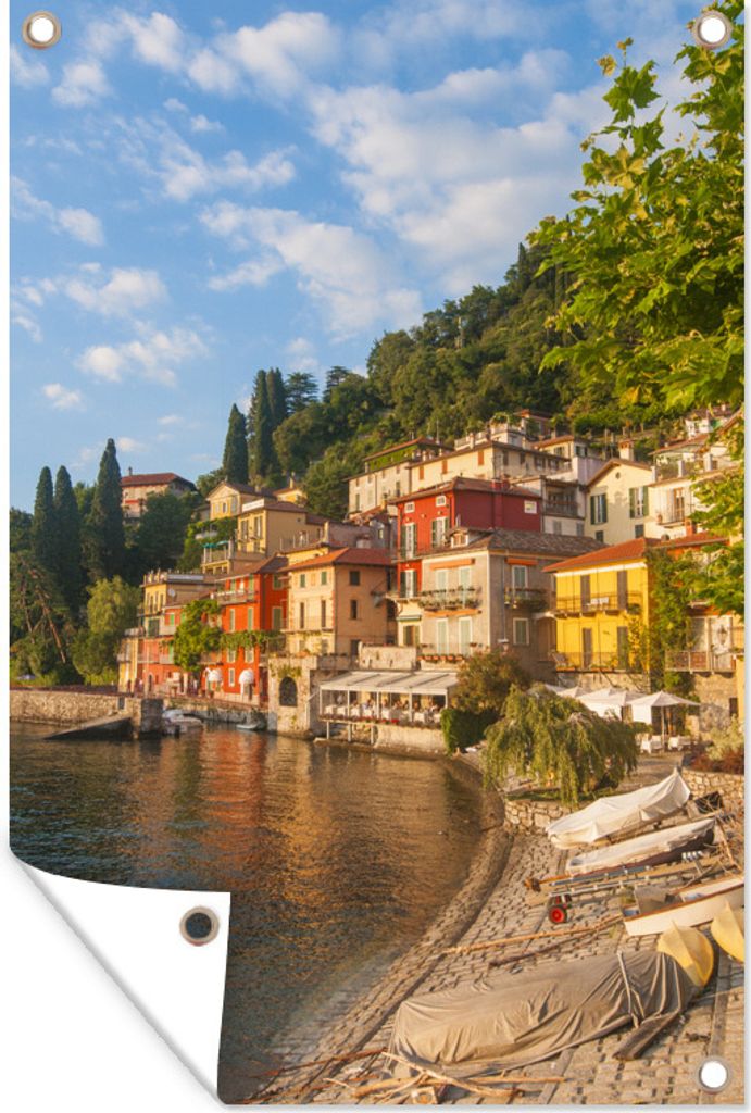 MuchoWow 60x90 cm Outdoor-Poster Gartendeko Sichtschutz Garten Poster für den Garten Haus - Comer See - Italien