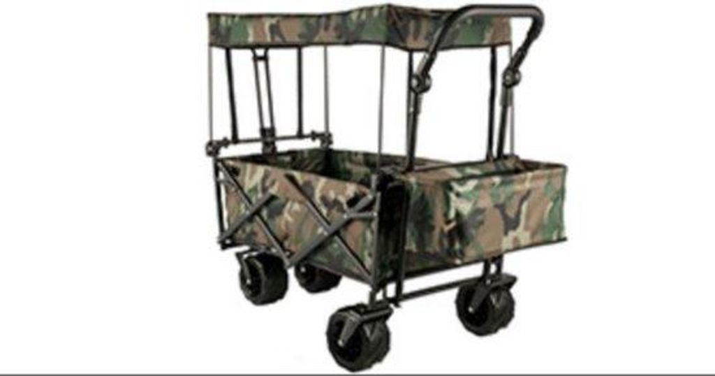 Kinderwagen mit 7 Zoll Reifen, mit Dach, tragbar, mit Schiebe- und Ziehstange