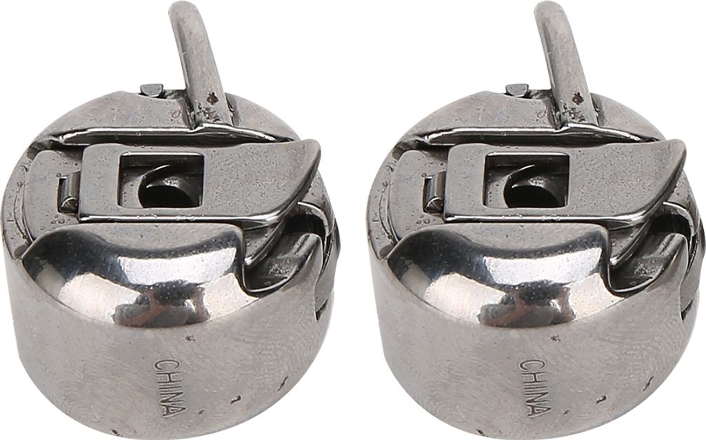 2 Stück Metall-Spulenkapsel (rechtsdrehend), Nähmaschinen-Zubehör für Haushaltsmaschinen, passend für Singer Nähmaschinen