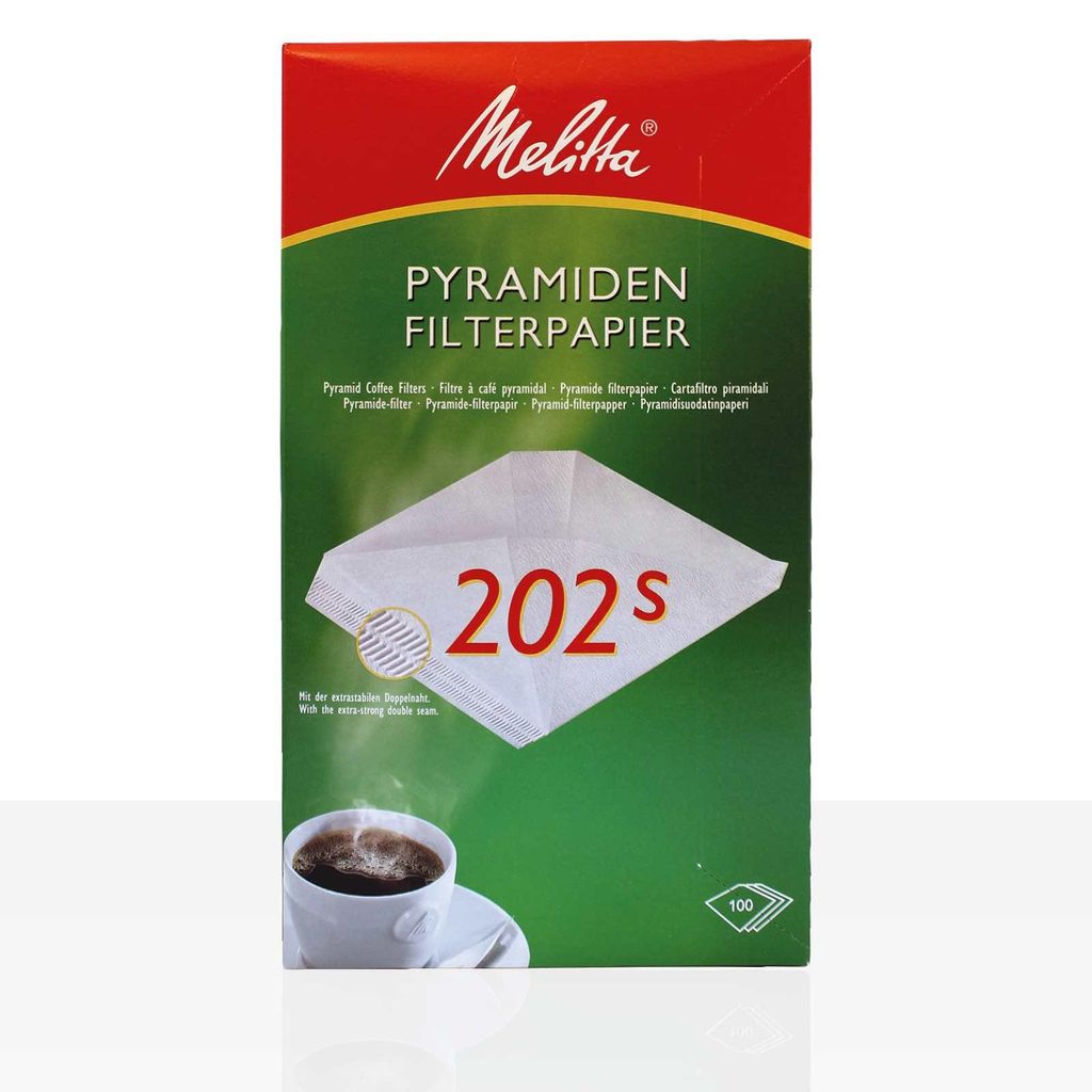 Melitta Pyramiden Filterpapier Filtertüten Pa SF 202 S, 5 x Produktbild 