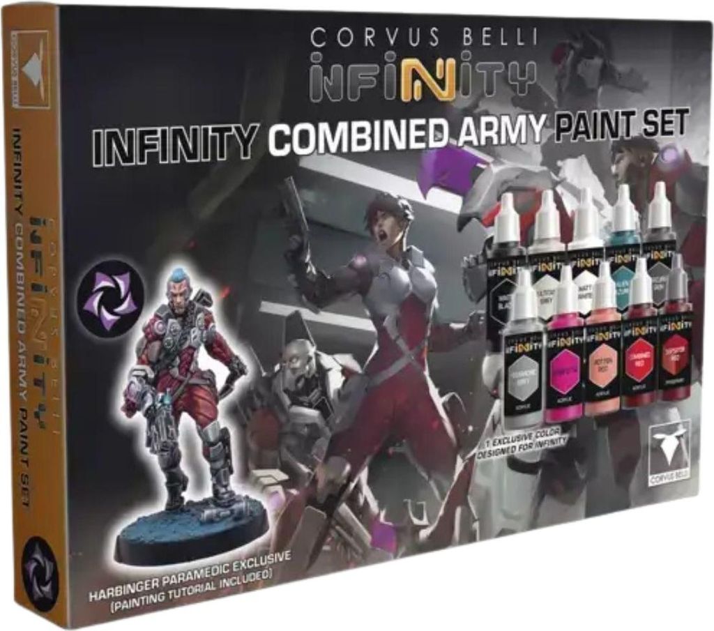 Corvus Belli Infinity Combined Army Paint Set Harbinger Paramedic Exclusive