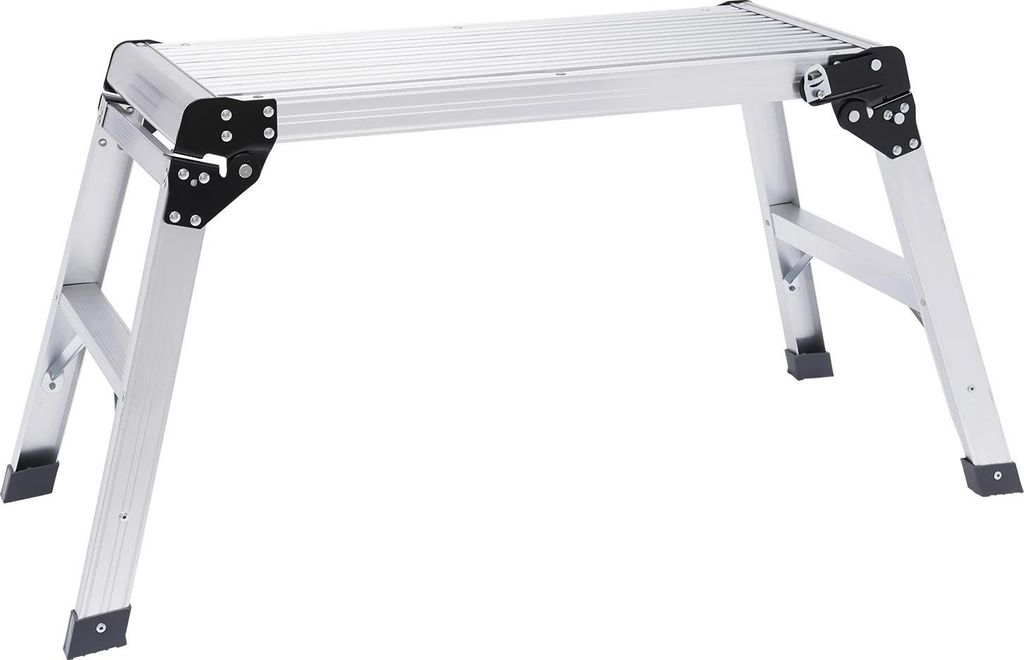 Arbeitsplattform - Klappbare Trittplattform - Aluminiumlegierung - 150 kg Tragkraft - Rutschfeste große Standfläche - Tragbar für Autowäsche un...